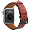 Hurtel Dirželis skórzany opaska bransoleta do Apple Watch 38 / 40 / 41 mm - raudona
