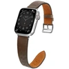 Hurtel Dirželis skórzany opaska bransoleta do Apple Watch 38 / 40 / 41 mm - ciemnobrązowy