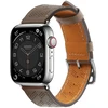 Hurtel Dirželis skórzany opaska bransoleta do Apple Watch 38 / 40 / 41 mm - ciemnobrązowy