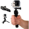 Hurtel Tvirtinimas su mini trikoju GoPro SJCAM veiksmo kameroms juodas
