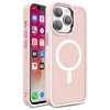 Hurtel MagSafe magnetinis matinis dėklas iPhone 15 Pro Max – rožinis