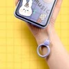 Hurtel SILICONE PHONE LANYARD RING BEAR Raudonas