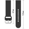 Hurtel Silicone Strap TYS opaska do smartwatcha zegarka uniwersalna 22mm raudona