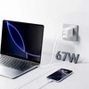 Joyroom JR-TCL06 67W GaN laidinis įkroviklis su Built-in Retractable USB-C kabeliu – baltos spalvos