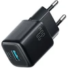 Joyroom JR-TG7 33W USB-A + USB-C sieninis įkroviklis – juodas