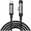 Joyroom S-A56 EnjoyX Series 90° USB-C – USB-C kabelis 60W 1.2m – juodos spalvos