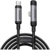 Joyroom S-A56 EnjoyX Series 90° USB-C – Lightning kabelis 30W 1.2m – juodos spalvos