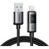 Joyroom S-A16 Pro Prism Series 3A USB-A – Lightning kabelis su Ekranas 1.2m – juodos spalvos