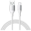 Joyroom S-A28 Flash Series 3A USB-A – Lightning cable 2m – baltos spalvos