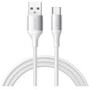 Joyroom S-A28 Flash Series 3A USB-A – USB-C Cable 2m – baltos spalvos