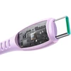 Joyroom S-A59 Vibrant serijos 3A USB-A - USB-C kabelis 1.2m - Violetinė