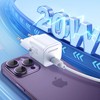 Įkroviklis Joyroom JR-TCF02 20W USB-C + USB-C iki Lightning kabelis 1,0m baltas