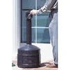 Justrite Lauko miesto peleninė ant stabilaus pagrindo, talpa 15 l, skersmuo 42 cm, aukštis 98 cm, pilka
