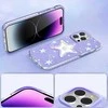 Dėklas Kingxbar Heart Star Series iPhone 14 Plus violetinė star case