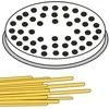 BIGOLI makaronų sietelio antgalis, stori siūlai, 22 skylės sk. 3 mm MPF2.5/4 – Hendi 229347