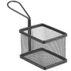 Mini krepšelis keptiems užkandžiams patiekti su rankena 100x80x75 mm - Hendi 425619