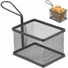 Mini krepšelis keptiems užkandžiams patiekti su rankena 125x100x85 mm - Hendi 425626