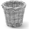 Krepšelis keptiems užkandžiams patiekti, pilkas melanžas, skersmuo. 130x110 mm – Hendi 426043