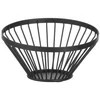 Krepšelis, vielinis vaisių dubuo, juodas su matine danga, skersmuo. 150 mm – Hendi 427095