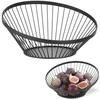 Krepšelis, vielinis vaisių dubuo, juodas su matine danga, skersmuo. 280 mm – Hendi 427088