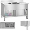 Pramoninė 2 indų maitinimo kriauklė ant 140 cm pagrindo Royal Catering
