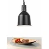 Maisto pašildymo lempa - pakabinamas cilindrinis kūgio formos juodas skersmuo. 175 mm 250 W – Hendi 273852