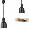 Maisto pašildymo lempa - pakabinamas cilindrinis kūgio formos juodas skersmuo. 175 mm 250 W – Hendi 273852