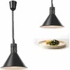Maisto pašildymo lempa – kabantis kūginio juodo skersmens. 275 mm 250 W – Hendi 273845