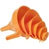 MEVA Universalių HDPE piltuvėlių rinkinys 50-75-100-120-150-160 mm oranžinis