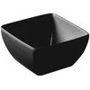 Melamino kvadratinis maisto dubuo juodas 190 x 190 x 90 mm - Hendi 566206