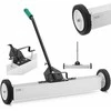 MSW Magnetinė šluota nagų drožlių rinkimui ant ratukų, plotis 75 cm