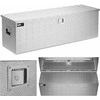 MSW Rakinama aliuminio transportavimo įrankių dėžė 150 l 124 x 38,5 x 38,5 cm