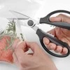 Sulankstomos virtuvinės žirklės su minkšta rankena + atidarytuvas - HENDI 856284