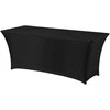 Obrus prostokątny bez prasowania 183x76cm tkanina Jersey juoda - Hendi 814437