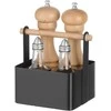 Organizatoriaus stalo krepšelis prieskoniams su medine rankena 17x13x16 cm - Hendi 427057