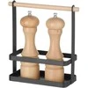Organizatoriaus stalo krepšelis prieskoniams su medine rankena 23x10x24 cm - Hendi 427040