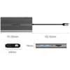 „Orico“ USB-C 12w1 | USB-A | USB-C PD 100W | HDMI 4K | VGA | RJ45 Gigabit - pilka