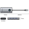„Orico PW11 6in1“ USB-C prijungimo stotelė, 3x USB-A 3.0, 1x USB-C 3.0, 1x USB-C PD, 100 W, 1x HDMI, 4K, 30Hz – pilka
