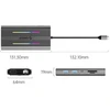 „Orico“ USB-C 12w1 RGB | 3x USB-A | USB-C PD 100W | HDMI 4K | VGA | RJ45 Gigabit - pilka
