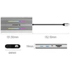 Orico XDR 12in1 RGB USB-C Docking Station USB-A USB-C PD 100W 2x HDMI 4K 60Hz VGA RJ45 Gigabit SD and Micro SD Card Reader - Gray