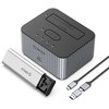 Orico IT28E-C 2 diskų prijungimo stotis su M.2 NVME 2.5"/3.5 HDD/2.5"; SSD Clone Function - pilkos spalvos