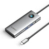 „Orico“ USB-C 8w1 | 2x USB-A 3.0 | 1x USB-C PD 100W | 1x HDMI 4K 60Hz | 1x „Micro SD/SD“ | 1x RJ45 gigabito eterneto | 1x garso 3,5 mm jungtis – pilka