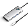 Orico USB-C 8w1 | 2x USB-A 3.0 | 1x USB-A 2.0 | 1x USB-C 3.0 | 1x USB-C PD 100W | 1x HDMI 4K 60Hz | 1x VGA 1080P 60Hz | 1x RJ45 Gigabit Ethernet - sidabrinė