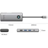 Orico PW11 8in1 USB-C Docking Station 2x USB-A 3.0 1x USB-A 2.0 1x USB-C 3.0 1x USB-C PD 100W 1x HDMI 4K 60Hz 1x VGA 1080P 60Hz 1x RJ45 Gigabit Ethernet - Gray