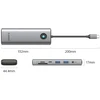 Orico PW11 9in1 USB-C Docking Station 2x USB-A 3.0 1x USB-C 3.0 1x USB-C PD 100 1x HDMI 4K 60Hz 1x Micro SD/SD 1x RJ45 2.5G Ethernet 1x Audio 3.5 mm - Gray