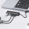 Orico PAPW4A-C3 USB-A šakotuvo prijungimo stotelė 4x USB-A 3.0 – juodos spalvos