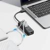 Orico PW3UR25-U3 USB šakotuvas 4 prievadų 3x USB-A 3.0 1x RJ45 2.5G Ethernet 1.8m - Juodas