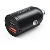 Orico MiniRing 30W USB-A + USB-C automobilinis įkroviklis - Juodas
