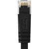 Ethernet tinklo kabelis Orico PUG-C7B CAT7 10Gbps RJ45 interneto LAN plokščias 8 m – juodos spalvos