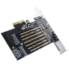 „Orico PDM2 PCI-E 3.0 x4“ išplėtimo plokštė, skirta M.2 NVMe ir SATA diskams - Juodas